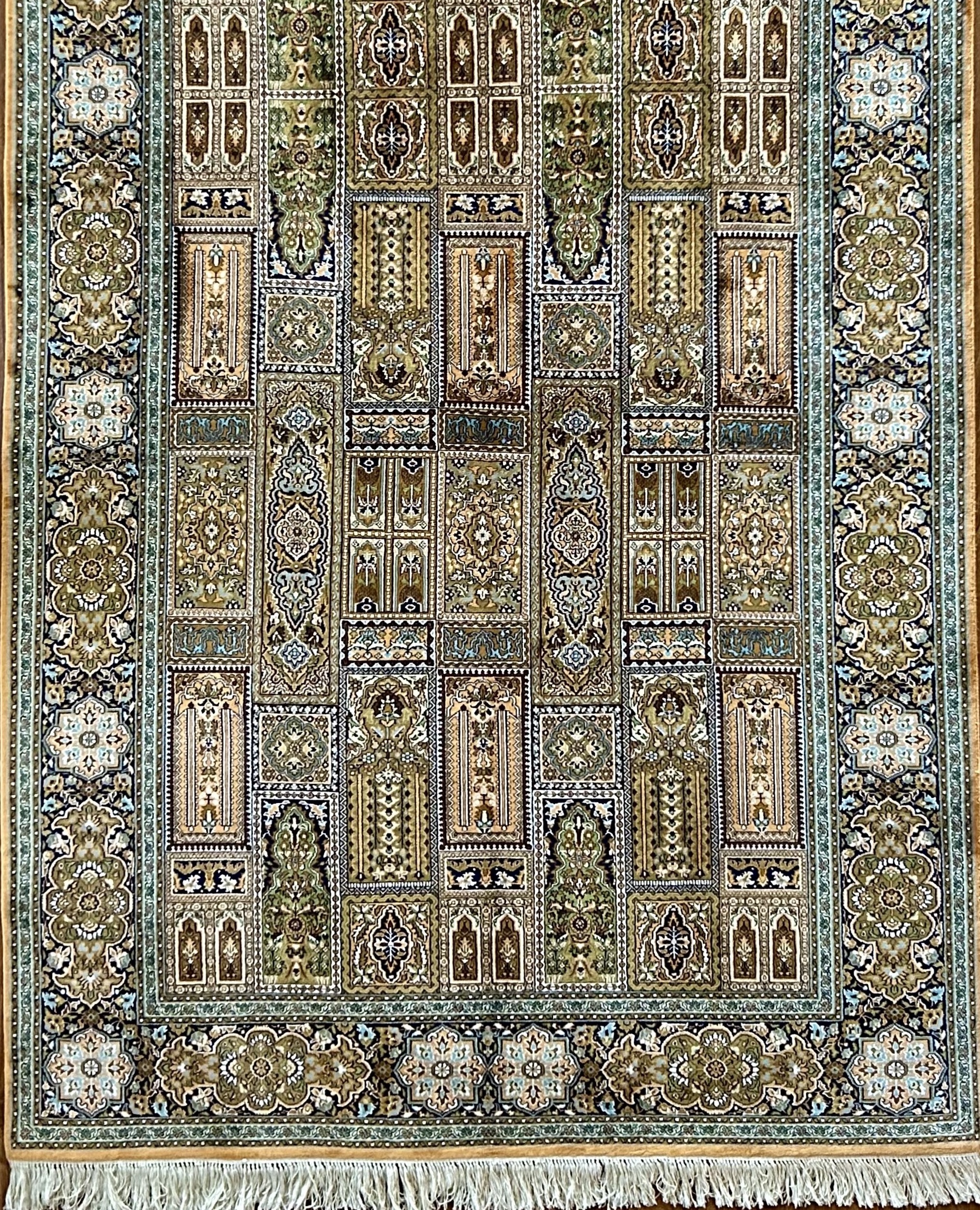 Kashmir silk carpet