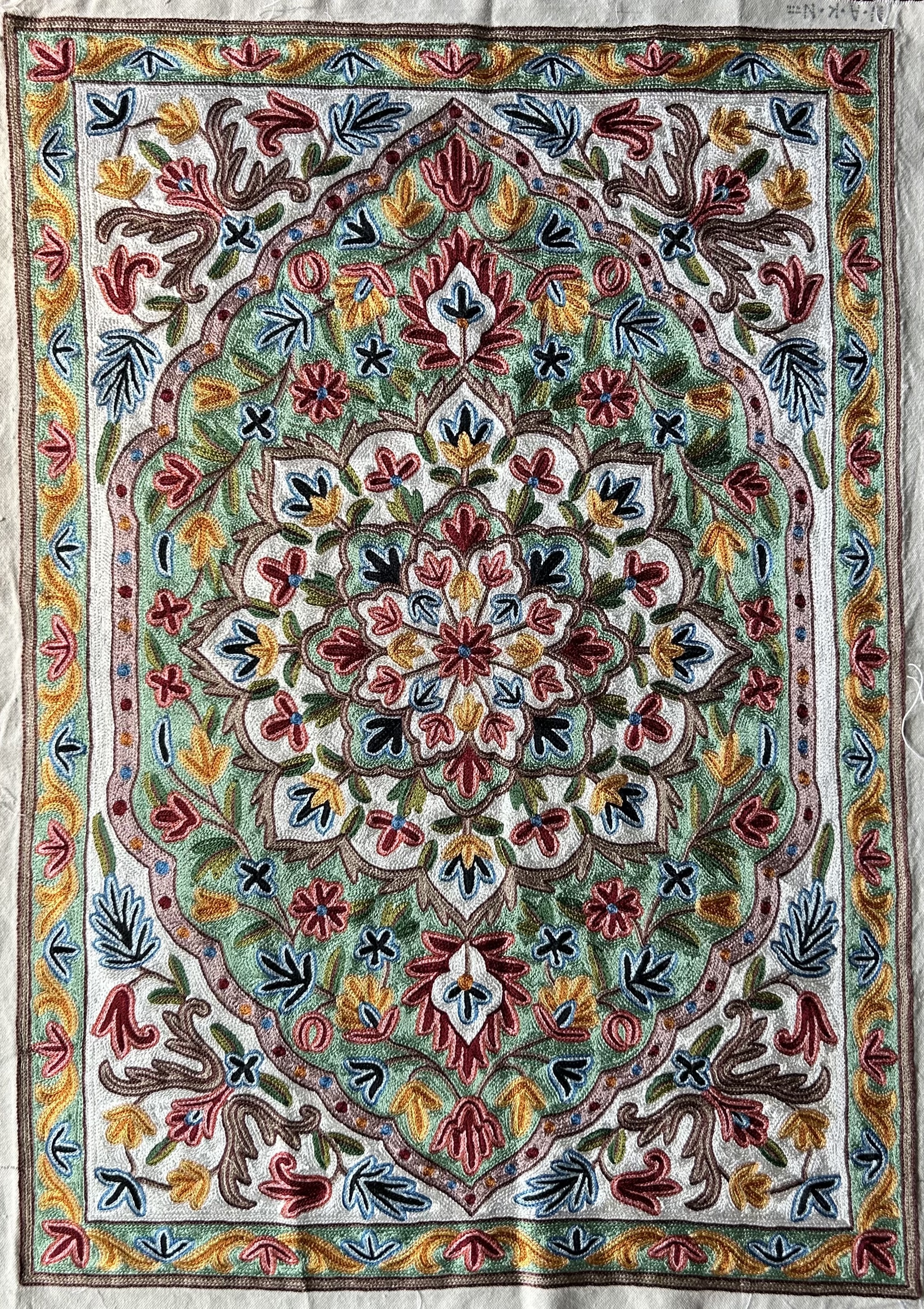 Chain-stitch rug